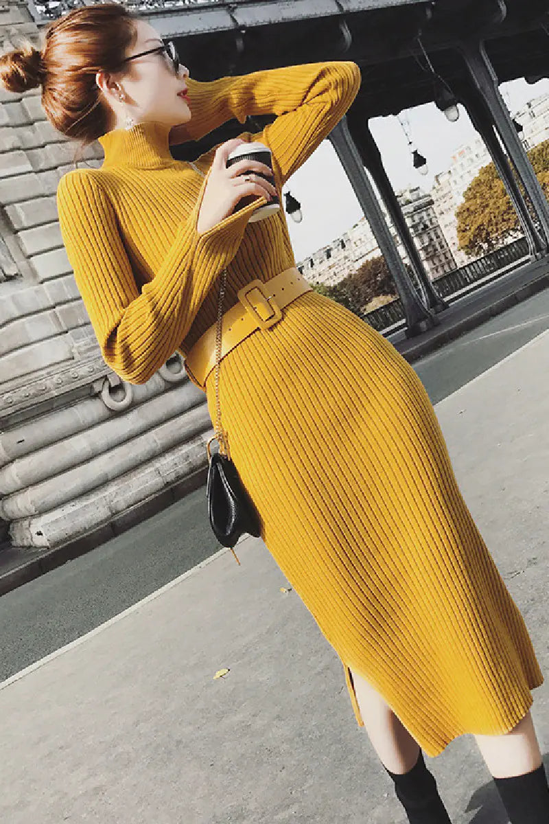 FashionedStar Knit Bodycon Dress, Sweater Dress, Layering Dress