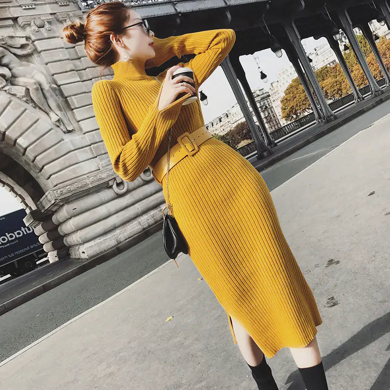 FashionedStar Knit Bodycon Dress, Sweater Dress, Layering Dress