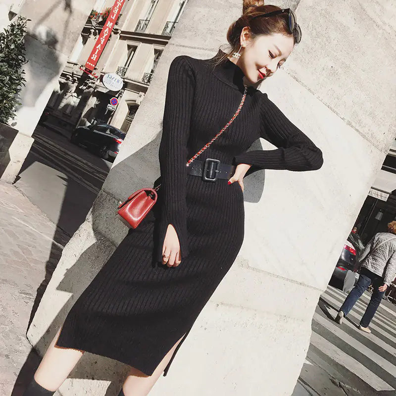 FashionedStar Knit Bodycon Dress, Sweater Dress, Layering Dress