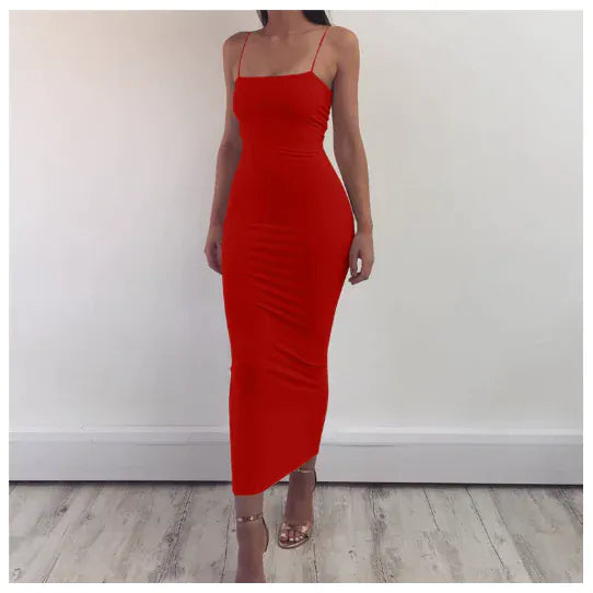 FashionedStar Strap Dress, Nightclub Dress, Milk Silk Bandage Dress