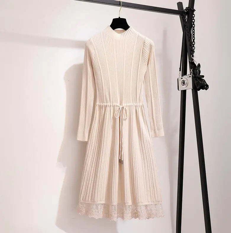 FashionedStar Turtleneck Dress, Layered Dress, Sweater Dress