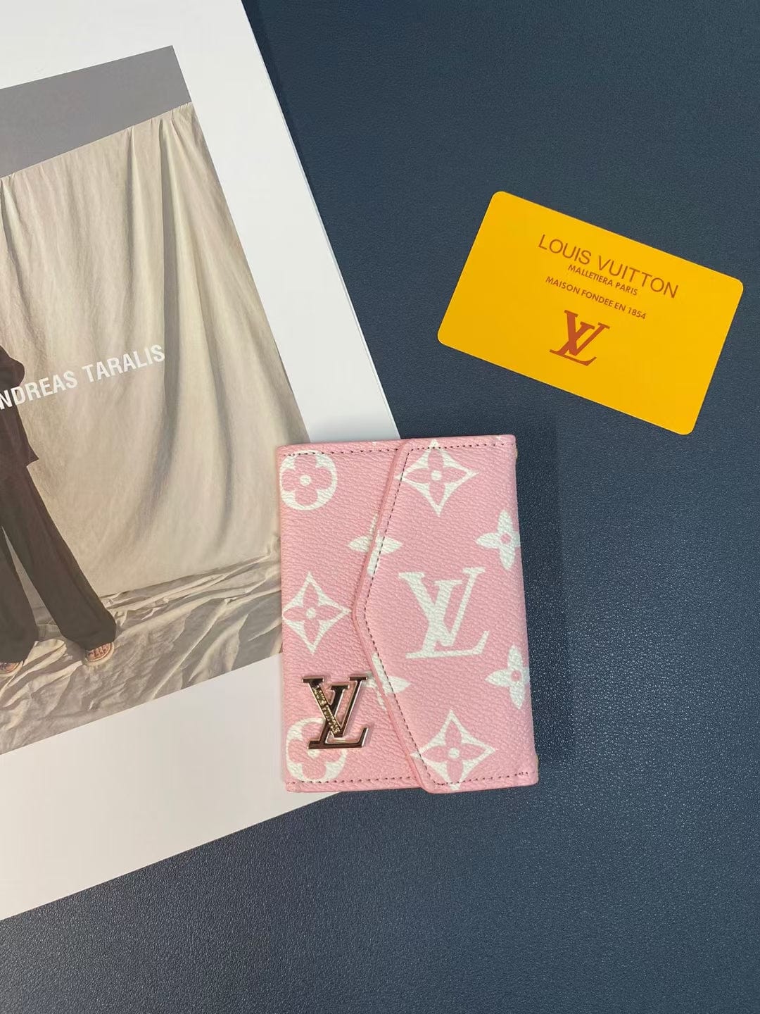 fashionedstare Louis Vuitton Monogram and Checkered Credit Card Holders wallet with LV Logo