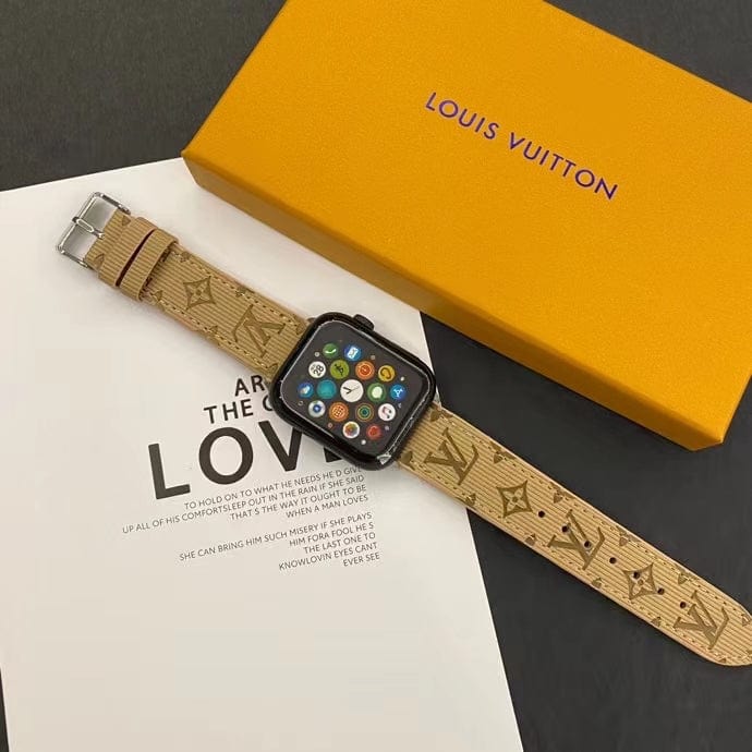 fashionedstare Louis Vuitton Monogram Embossed Apple Watch Bands