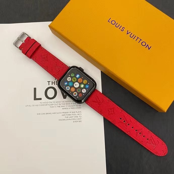 fashionedstare Louis Vuitton Monogram Embossed Apple Watch Bands