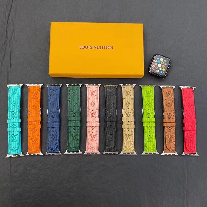 fashionedstare Louis Vuitton Monogram Embossed Apple Watch Bands