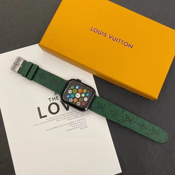 fashionedstare Louis Vuitton Monogram Embossed Apple Watch Bands