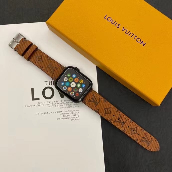 fashionedstare Louis Vuitton Monogram Embossed Apple Watch Bands