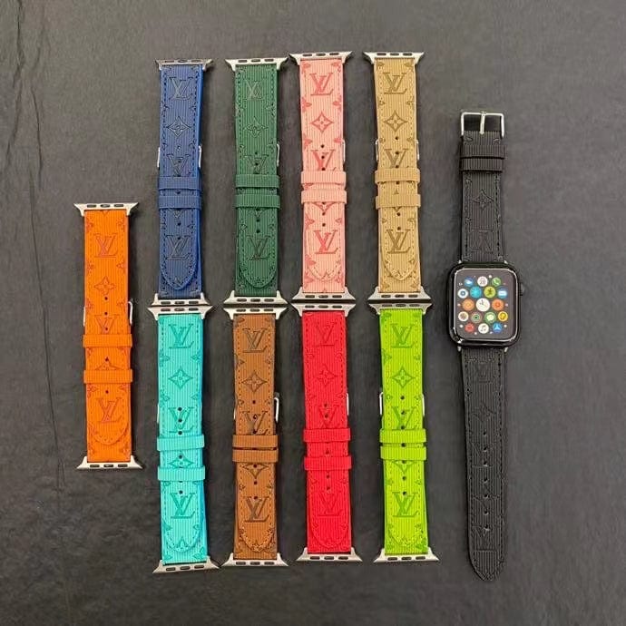 fashionedstare Louis Vuitton Monogram Embossed Apple Watch Bands