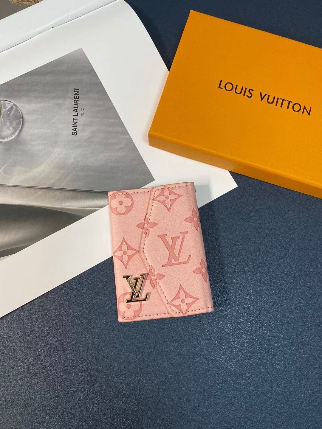 fashionedstare Louis Vuitton Monogram Embossed Credit Card Holders Wallet with LV Logo