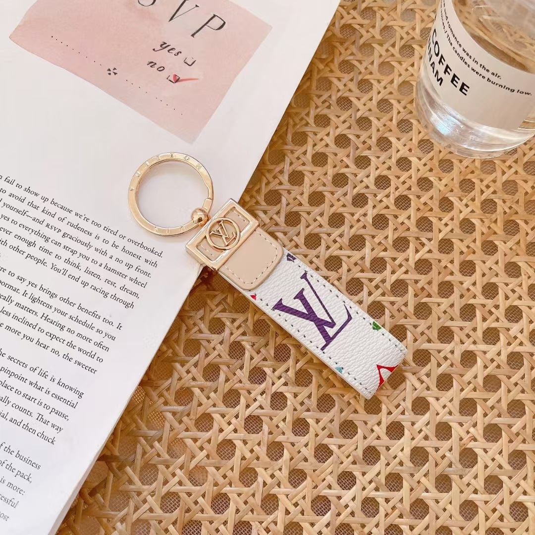 fashionedstare Louis Vuitton Monogram Key Holders with Gold Ring | LV Keychain