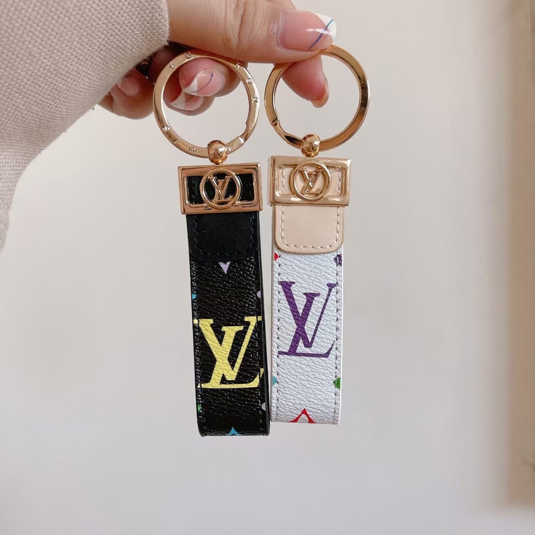 fashionedstare Louis Vuitton Monogram Key Holders with Gold Ring | LV Keychain