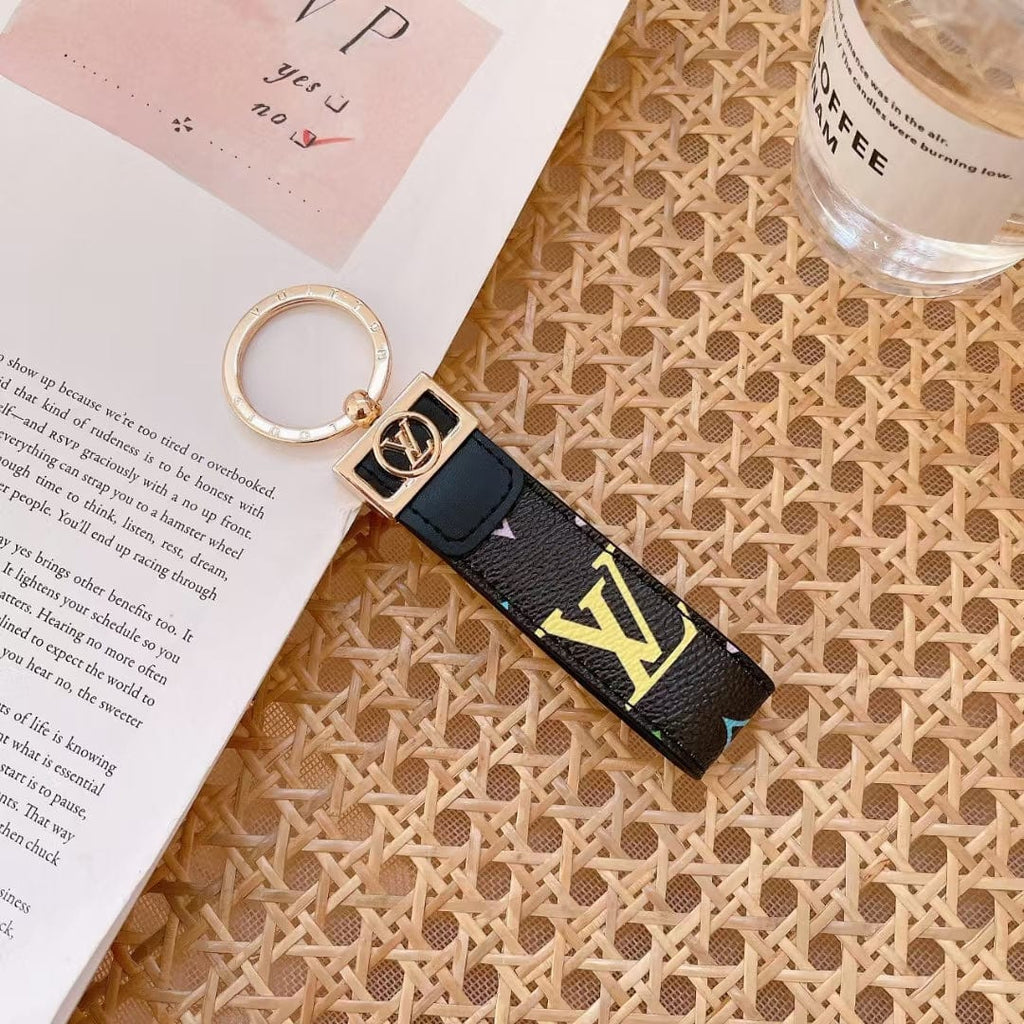 fashionedstare Louis Vuitton Monogram Key Holders with Gold Ring | LV Keychain
