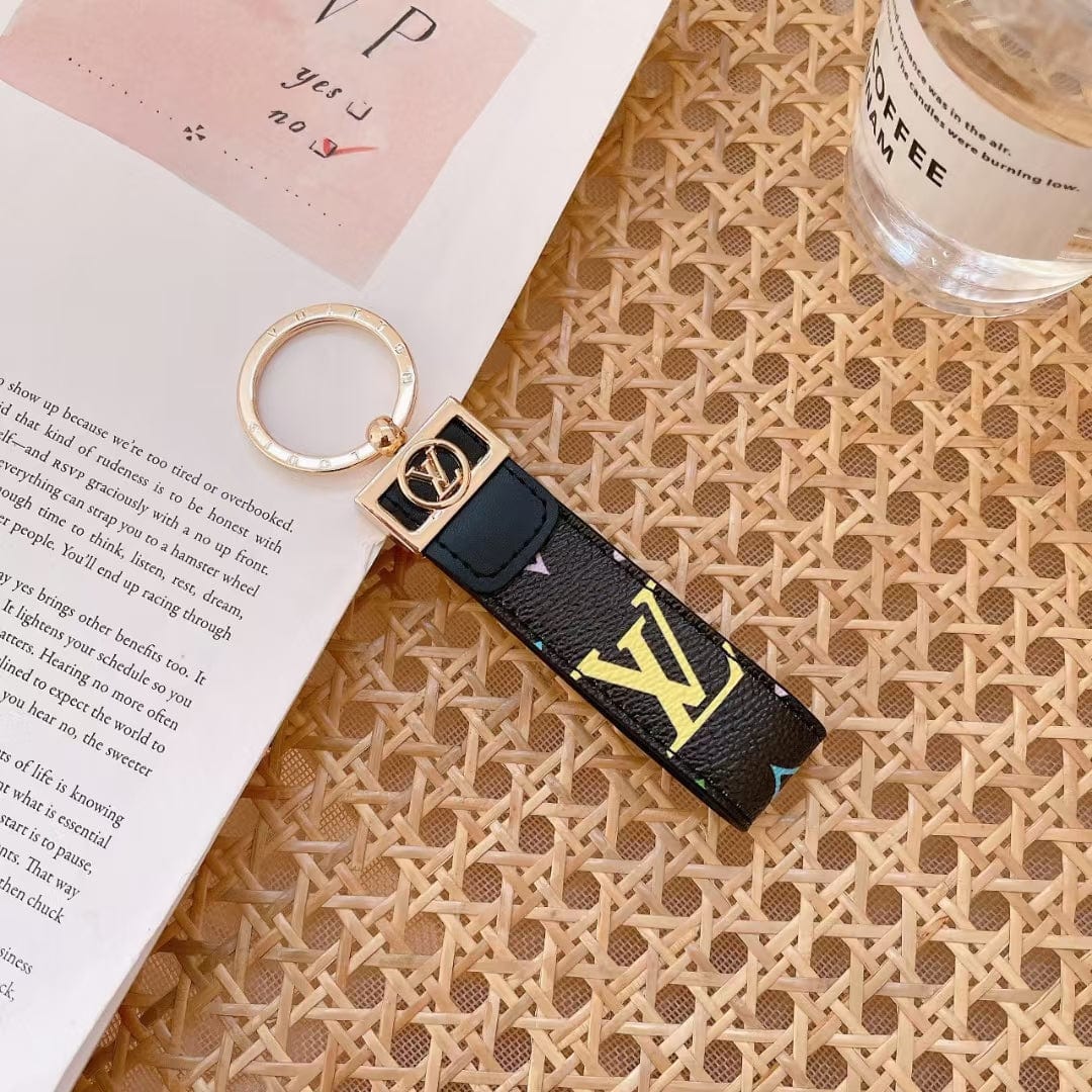 fashionedstare Louis Vuitton Monogram Key Holders with Gold Ring | LV Keychain