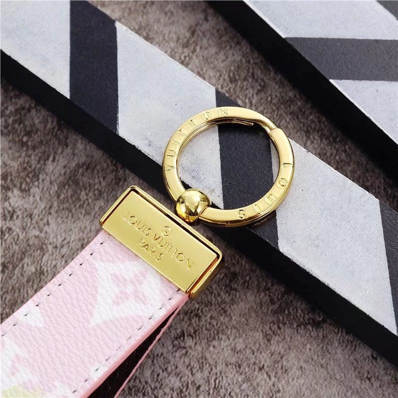 fashionedstare Louis Vuitton Pastel Monogram Key Holders with Gold Accents | LV Keychain