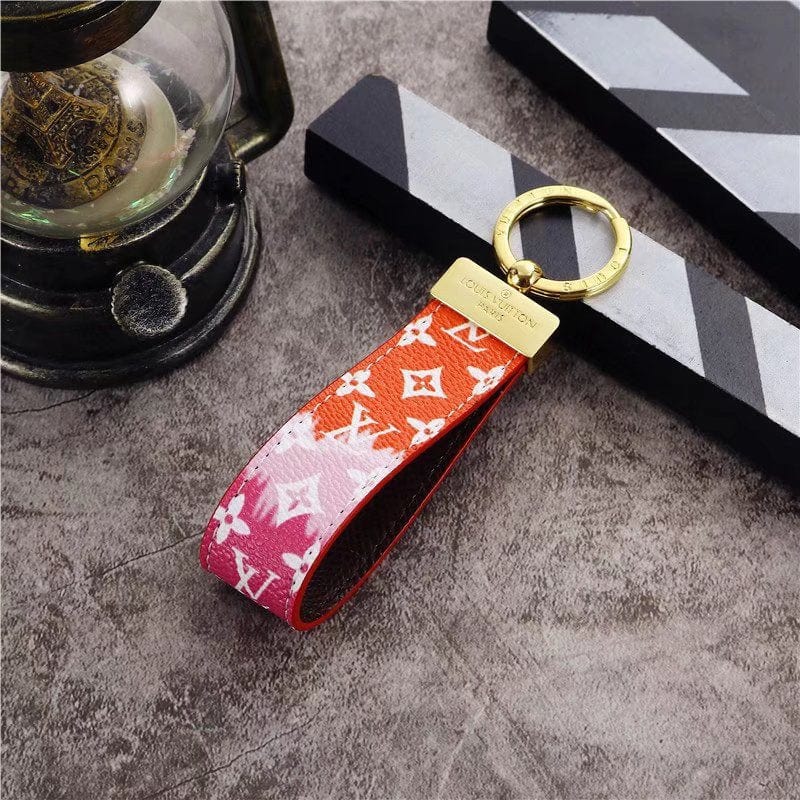 fashionedstare Louis Vuitton Pastel Monogram Key Holders with Gold Accents | LV Keychain