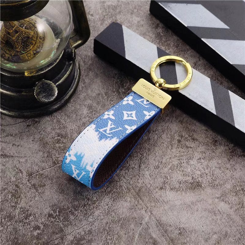 fashionedstare Louis Vuitton Pastel Monogram Key Holders with Gold Accents | LV Keychain