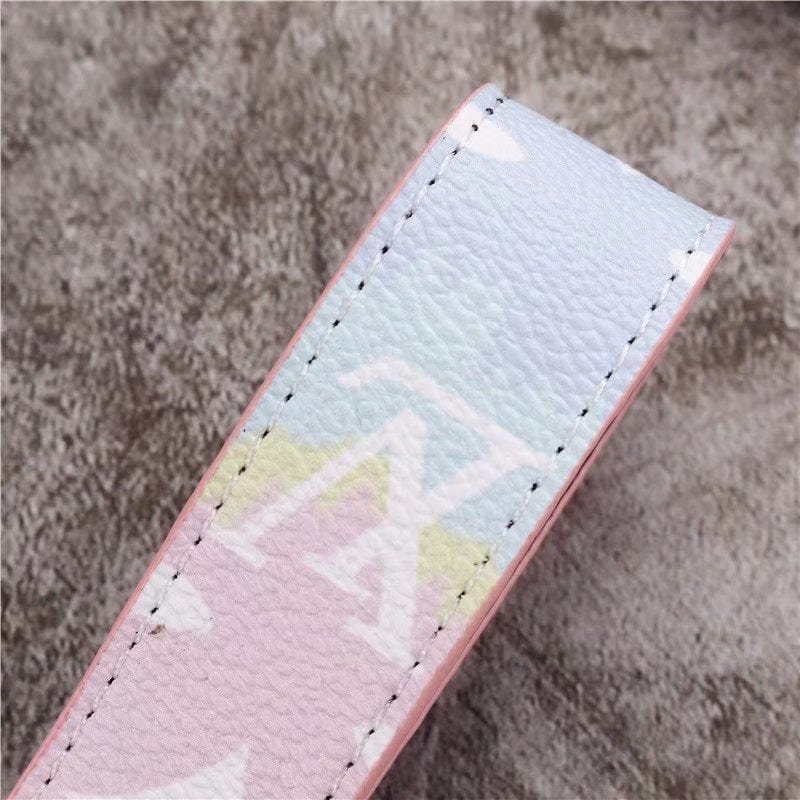 fashionedstare Louis Vuitton Pastel Monogram Key Holders with Gold Accents | LV Keychain