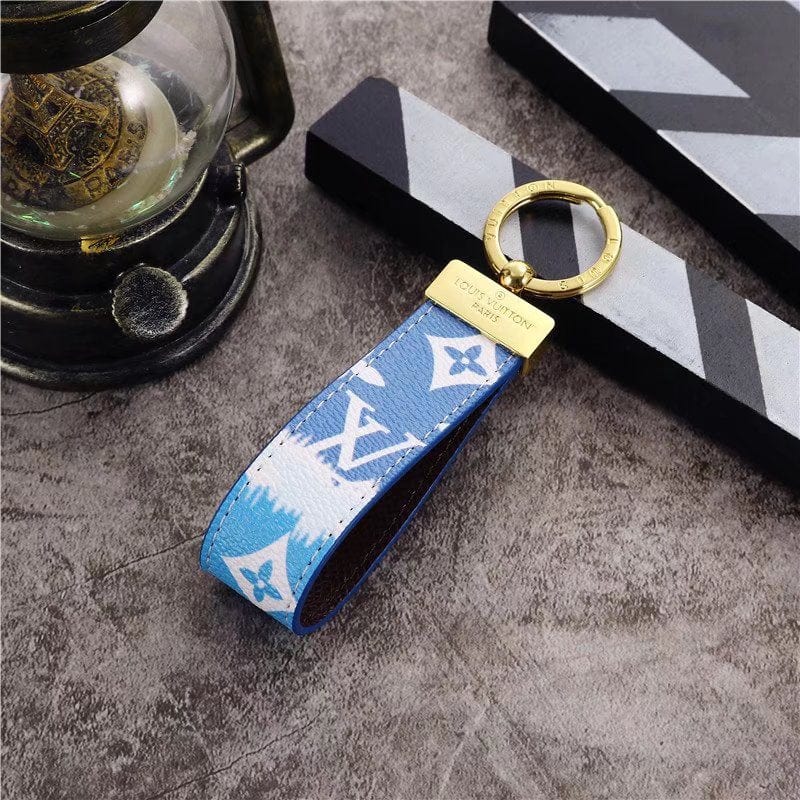 fashionedstare Louis Vuitton Pastel Monogram Key Holders with Gold Accents | LV Keychain