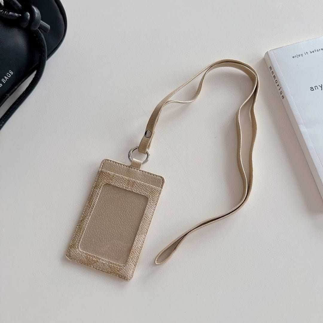 Tony Coach Monogram Lanyard Cardholder – Slim ID Badge Holder