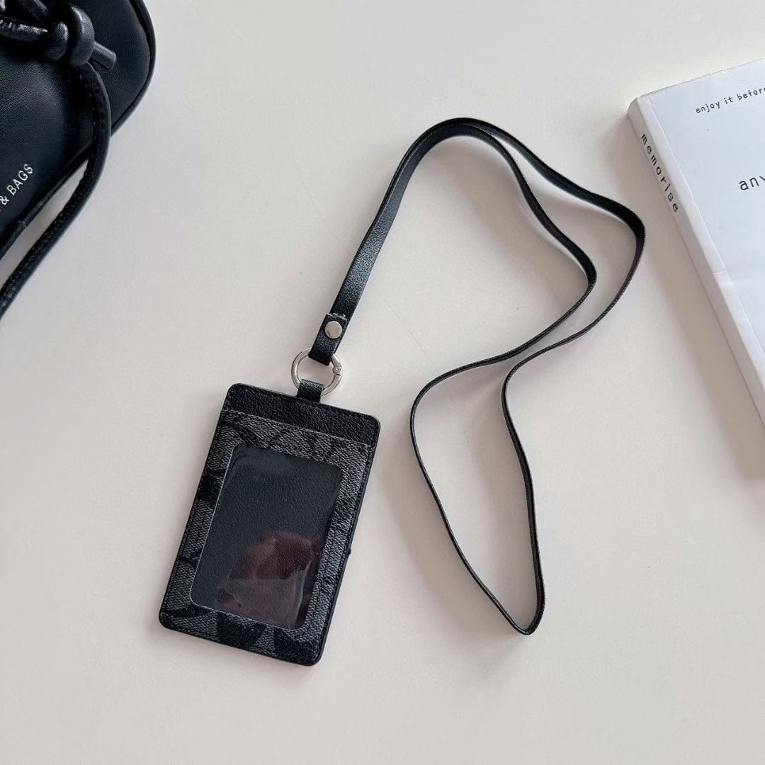 Tony Coach Monogram Lanyard Cardholder – Slim ID Badge Holder