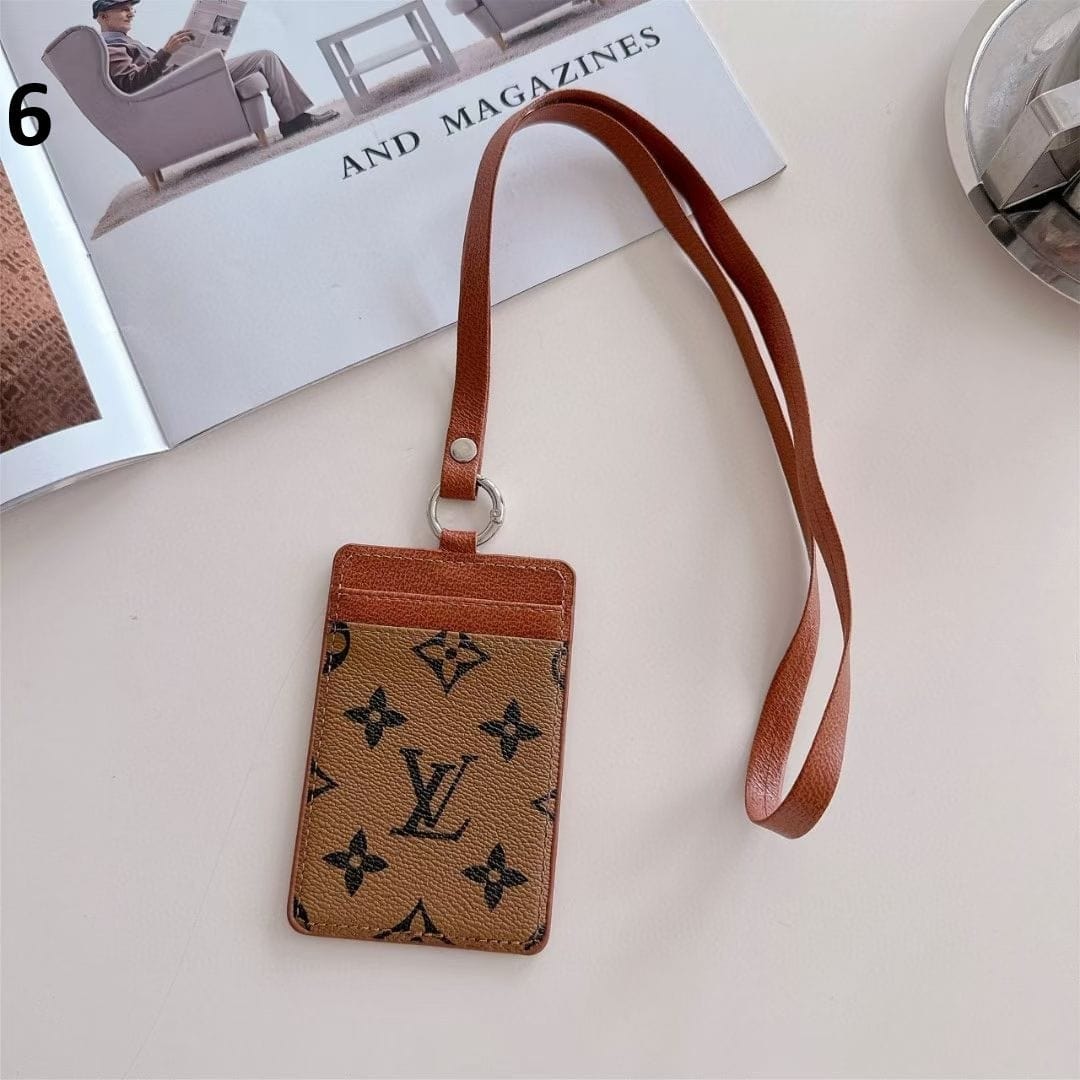 Tony Gucci & Louis Vuitton ID Card Holder with Lanyard