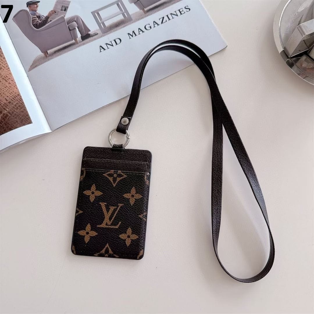 Tony Gucci & Louis Vuitton ID Card Holder with Lanyard