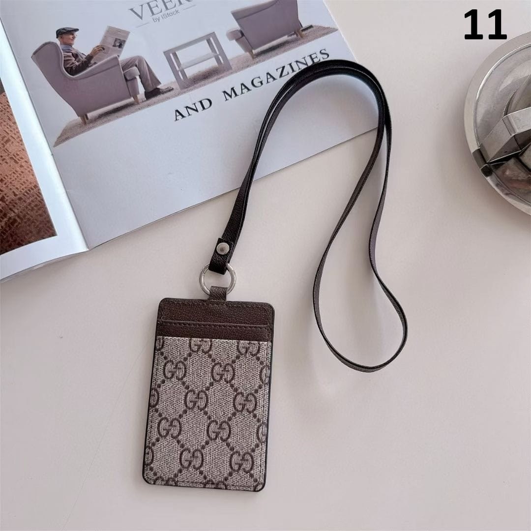 Tony Gucci & Louis Vuitton ID Card Holder with Lanyard