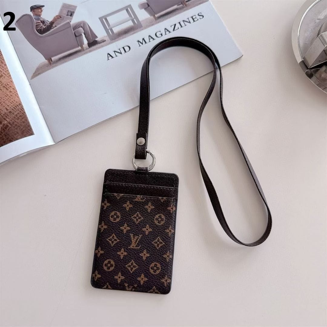Tony Gucci & Louis Vuitton ID Card Holder with Lanyard