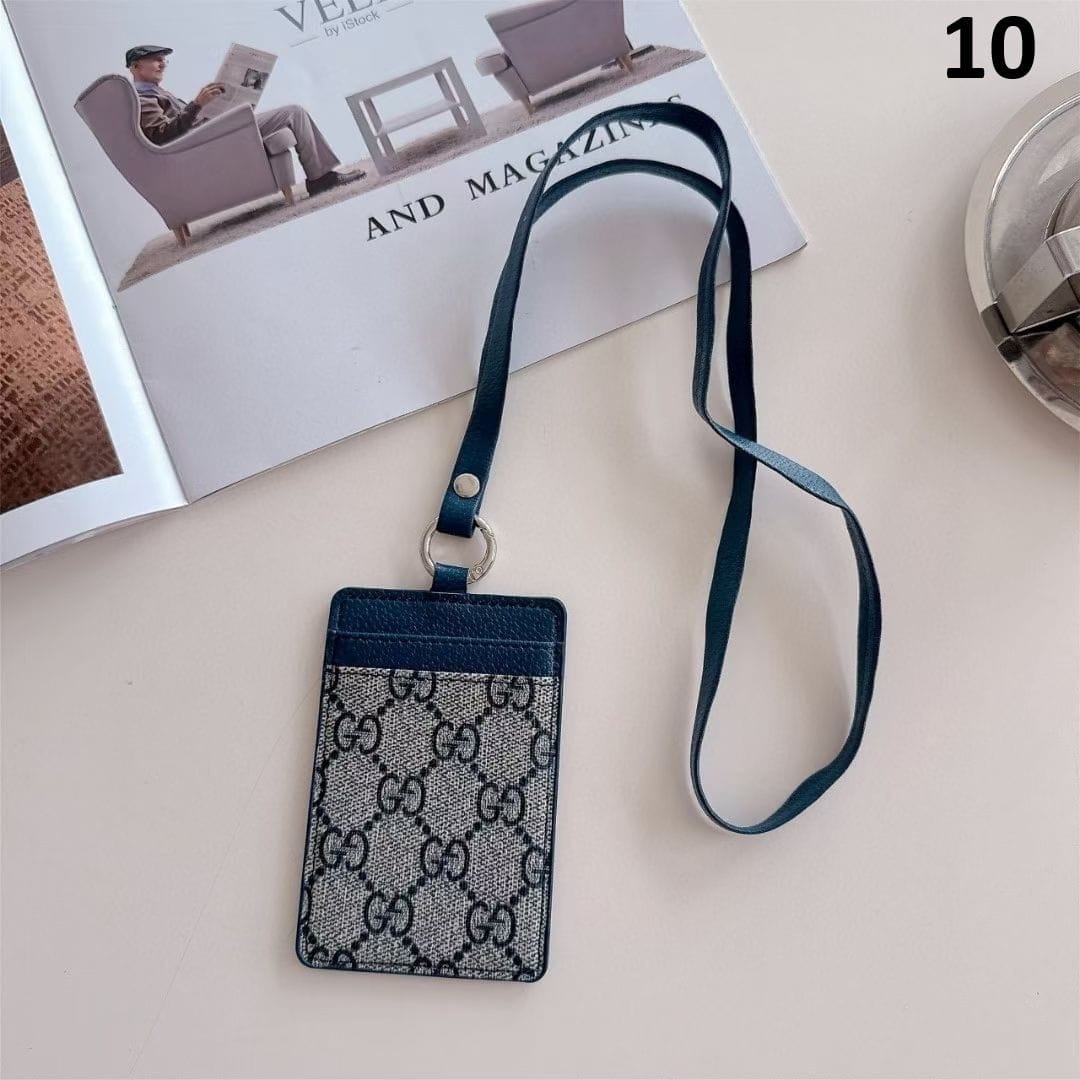 Tony Gucci & Louis Vuitton ID Card Holder with Lanyard