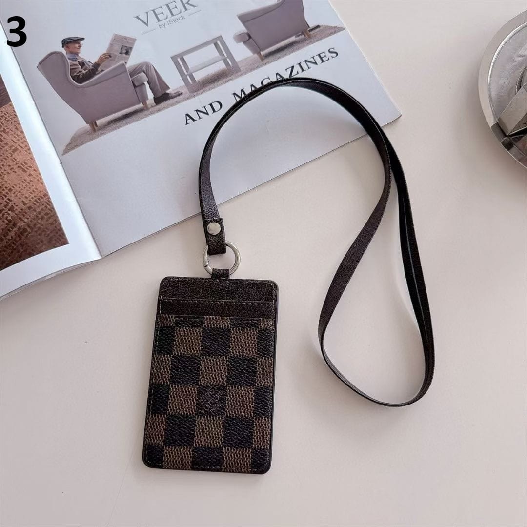 Tony Gucci & Louis Vuitton ID Card Holder with Lanyard