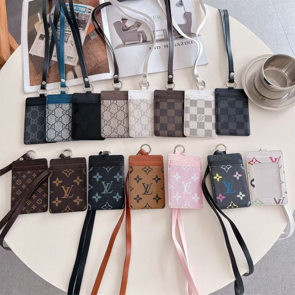Tony Gucci & Louis Vuitton ID Card Holder with Lanyard