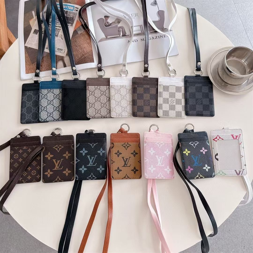 Tony Gucci & Louis Vuitton ID Card Holder with Lanyard