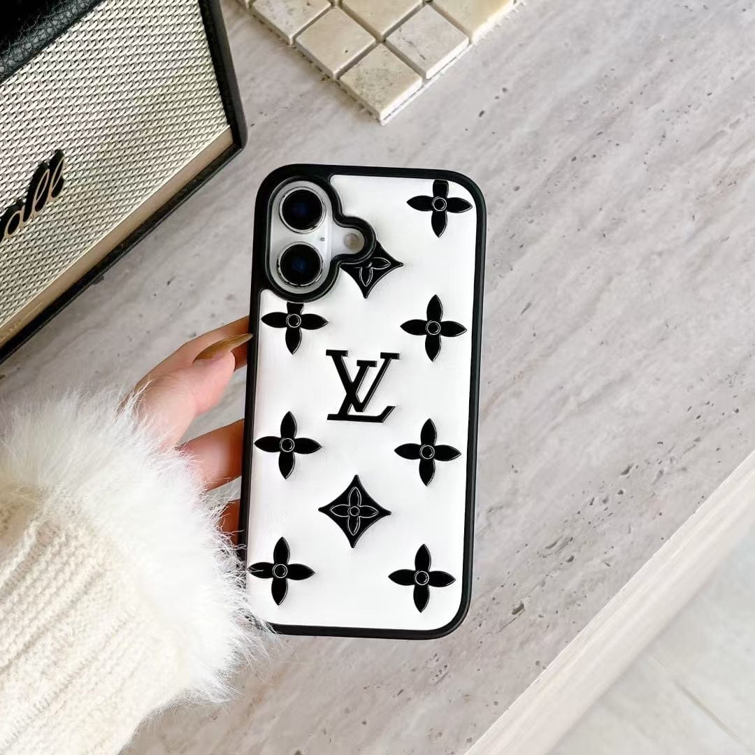 Tony Louis Vuitton 3D Quilted Monogram Leather iPhone Case