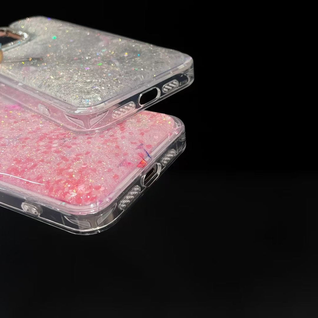 Tony Louis Vuitton Glitter Sparkle Monogram iPhone Case with Rhinestone Camera Ring